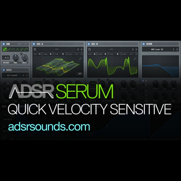 How To Make Serum Velocity Sensitive ADSR