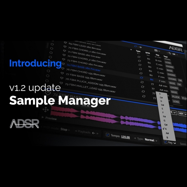 custom slider adsr sample manager