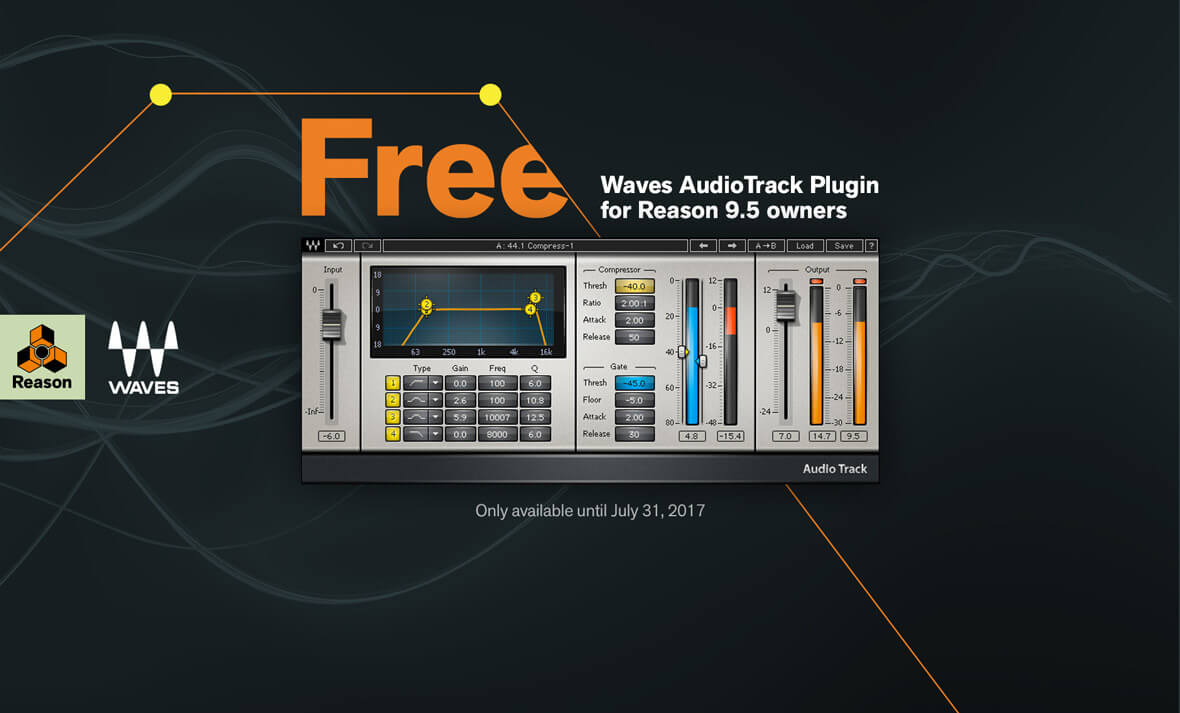 Reason 9.5 Users Can Receive A Free Plugin From Waves