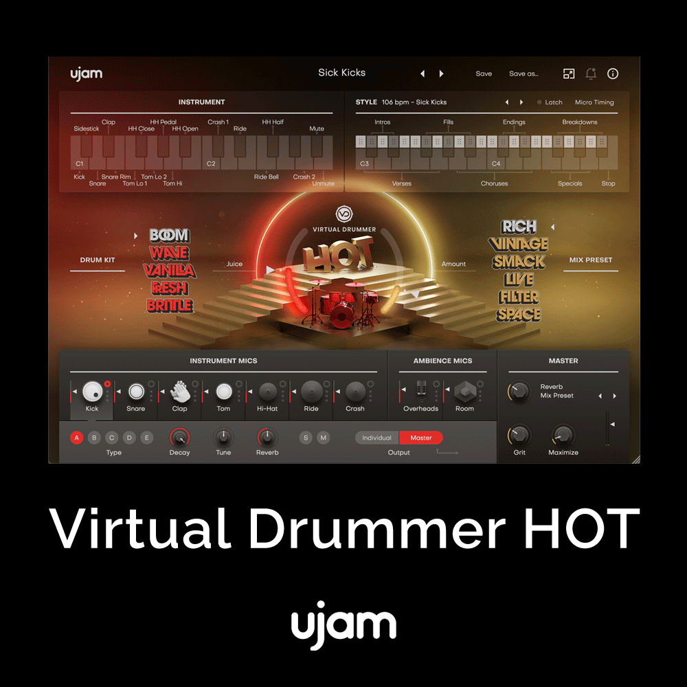 Virtual Drummer HOT - ADSR Sounds