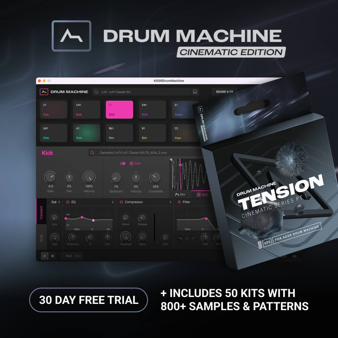 Dynamic House & Techno ADSR DrumMachine Expansion - D-Fused Sounds - ADSR  Drum Machine - ADSR