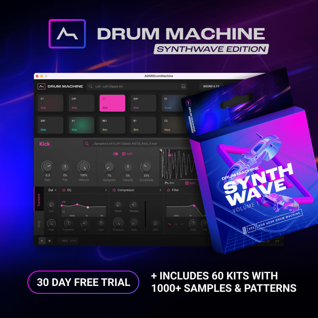 Drum Machine Synthwave Edition