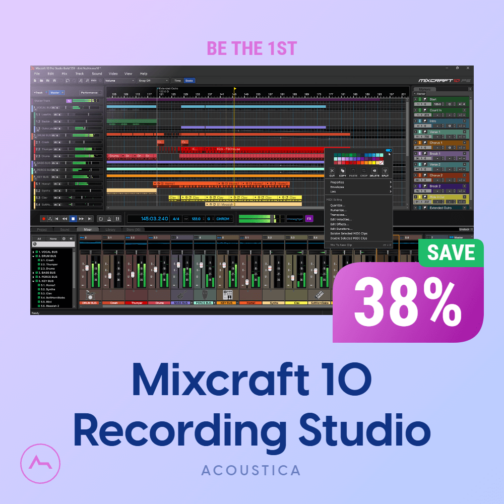 Mixcraft 10 Recording Studio