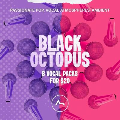 Black Octopus Vocals - 8 Packs For $20